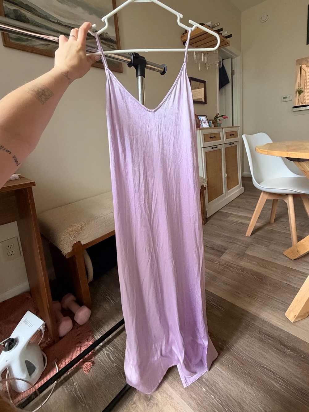Zara Lavender Slip Midi Dress